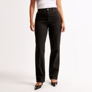 Abercrombie & Fitch 90s High Rise Black Jeans